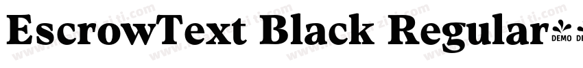 EscrowText Black Regular字体转换